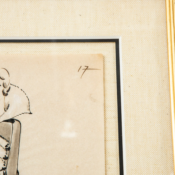 Original Coco Chanel Drawing