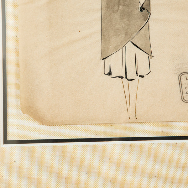 Original Coco Chanel Drawing