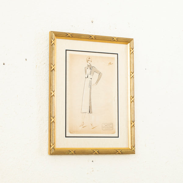 Original Coco Chanel Drawing