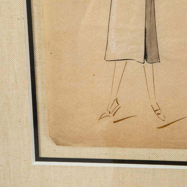 Original Coco Chanel Drawing