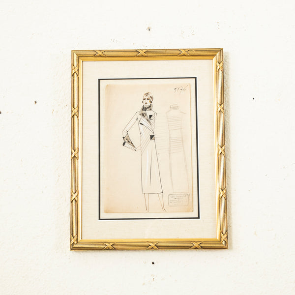 Original Coco Chanel Drawing