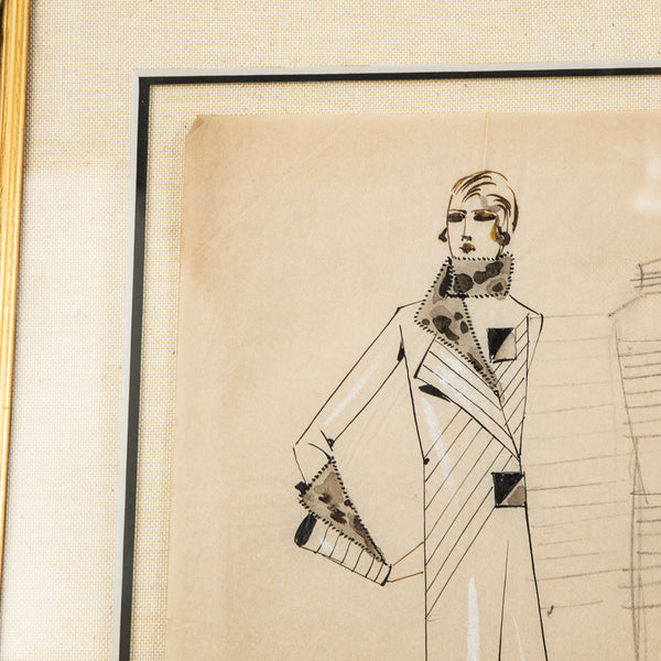 Original Coco Chanel Drawing