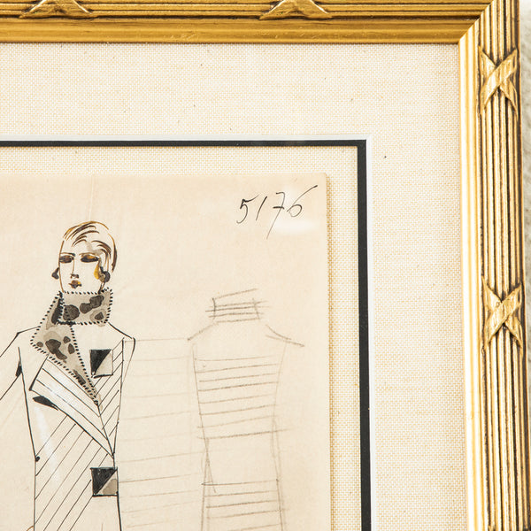 Original Coco Chanel Drawing