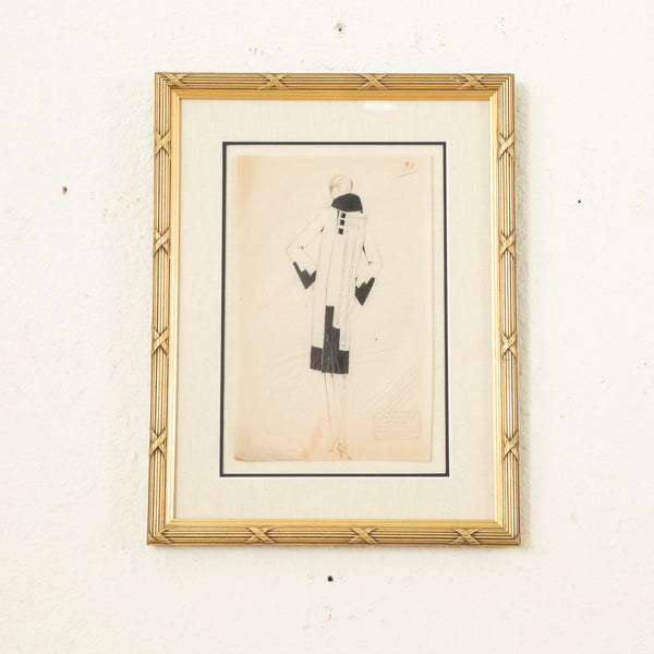 Original Coco Chanel Drawing