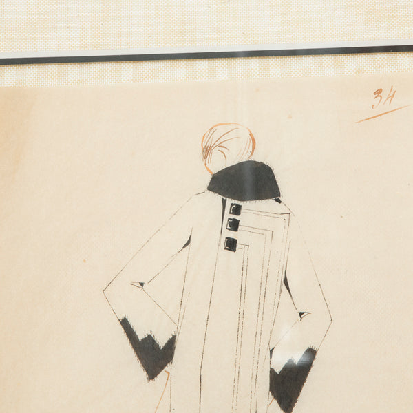 Original Coco Chanel Drawing
