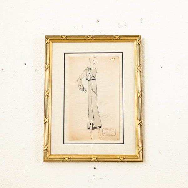 Original Coco Chanel Drawing