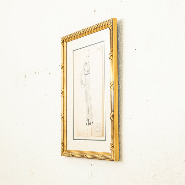 Original Coco Chanel Drawing