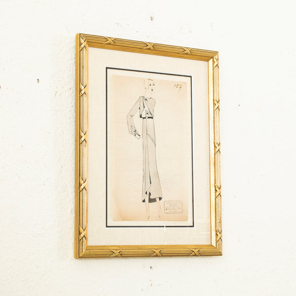 Original Coco Chanel Drawing