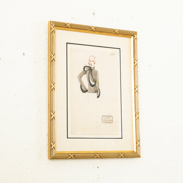 Original Coco Chanel Drawing