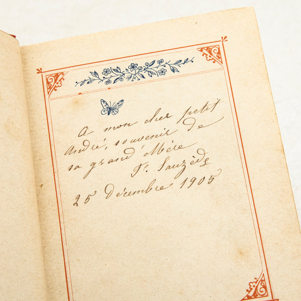 Red Leatherbound Book