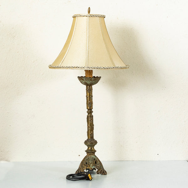 Brass Candlestick Lamp