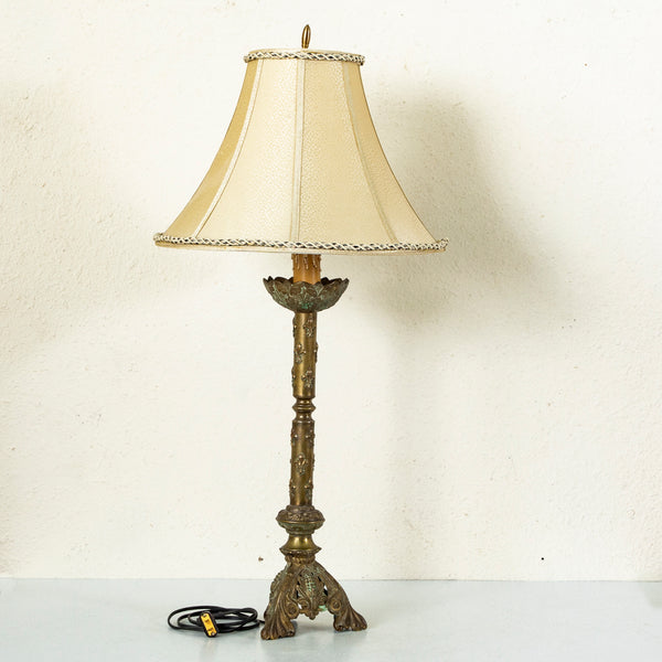 Brass Candlestick Lamp