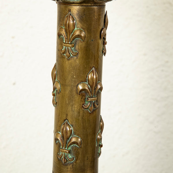 Brass Candlestick Lamp
