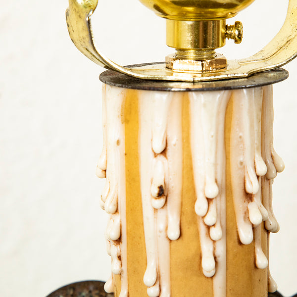 Brass Candlestick Lamp