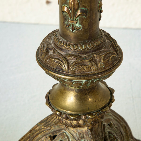 Brass Candlestick Lamp