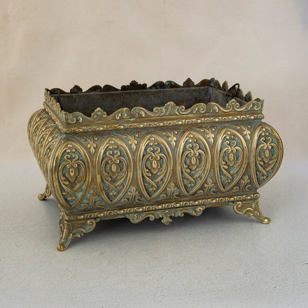 Bronze Repousse Cachepot