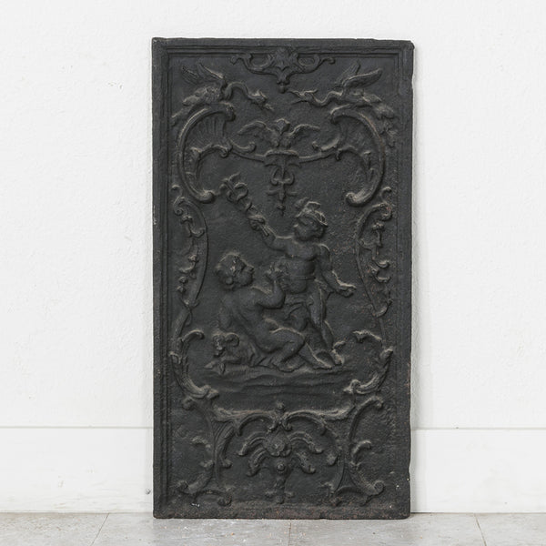 Iron Fireplace Plaque