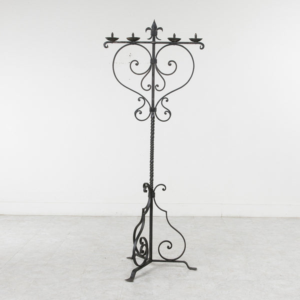 Hand Forged Iron Torch&egrave;re