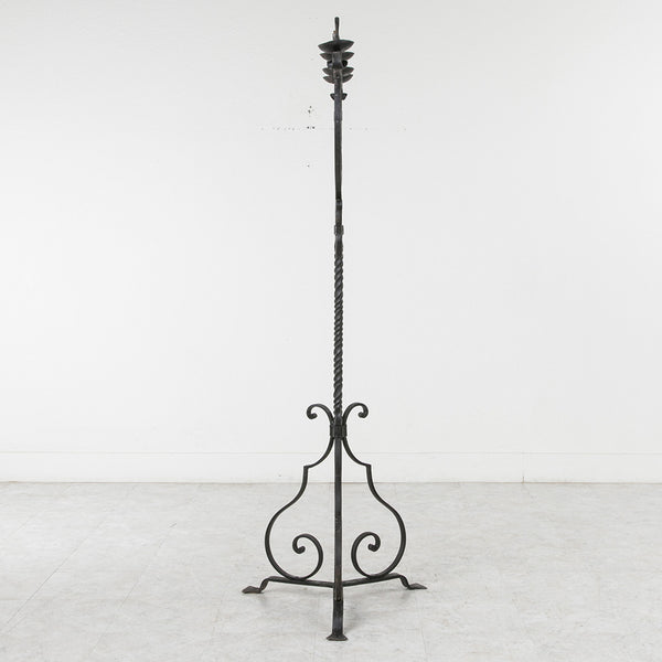 Hand Forged Iron Torch&egrave;re