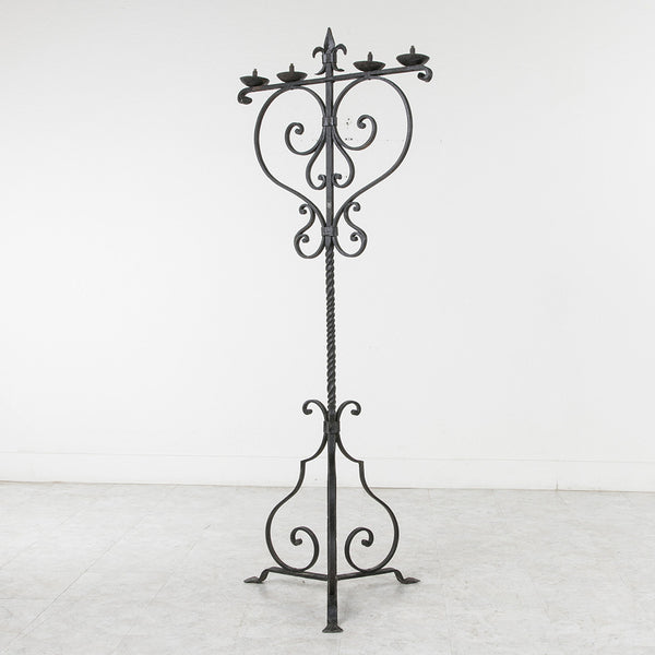 Hand Forged Iron Torch&egrave;re