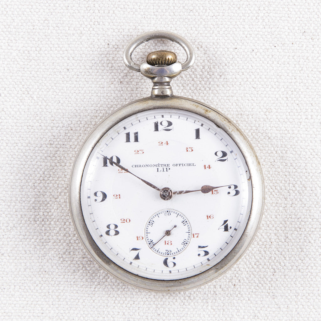 Silver Pocket Watch French Metro Antiques