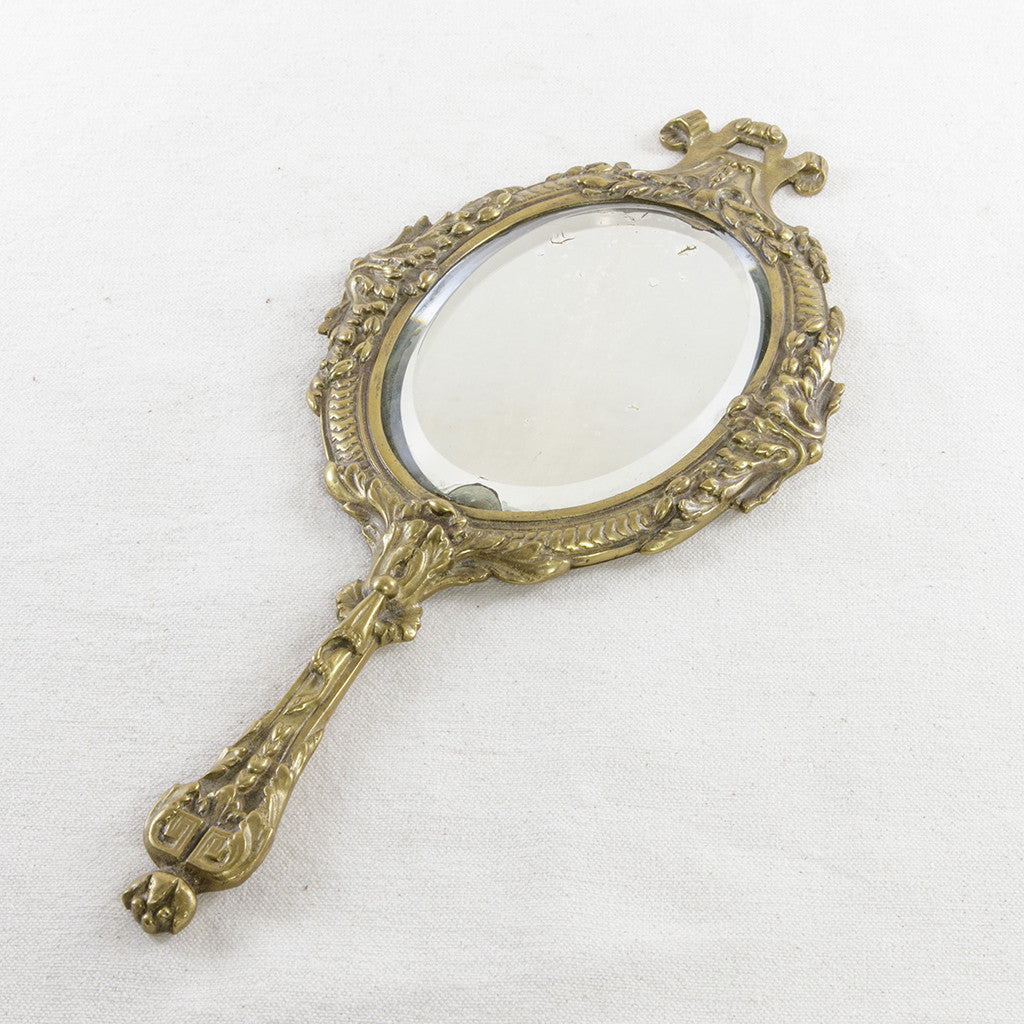 Vintage Hand Mirror Small Antique Wall Mirror With Handle 