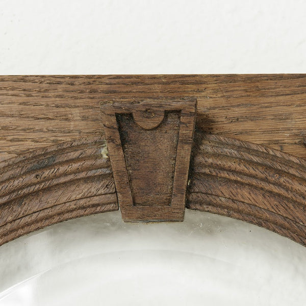 Oak and Beveled Glass Door