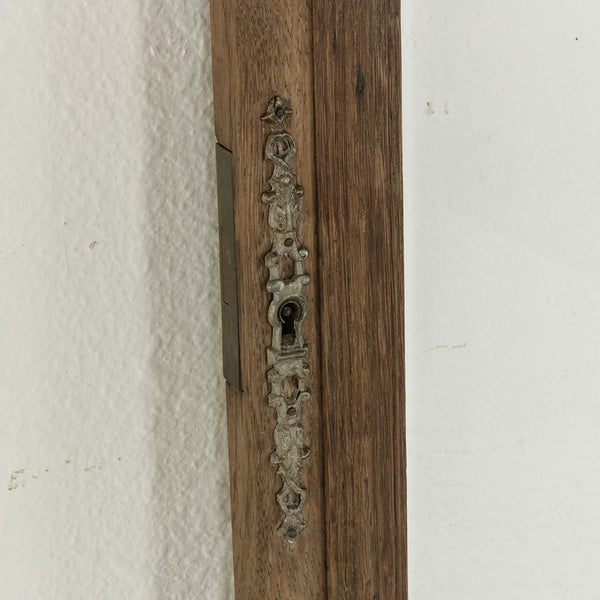 Oak and Beveled Glass Door