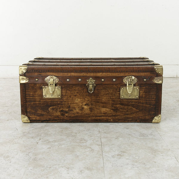 Wooden and Brass Trunk