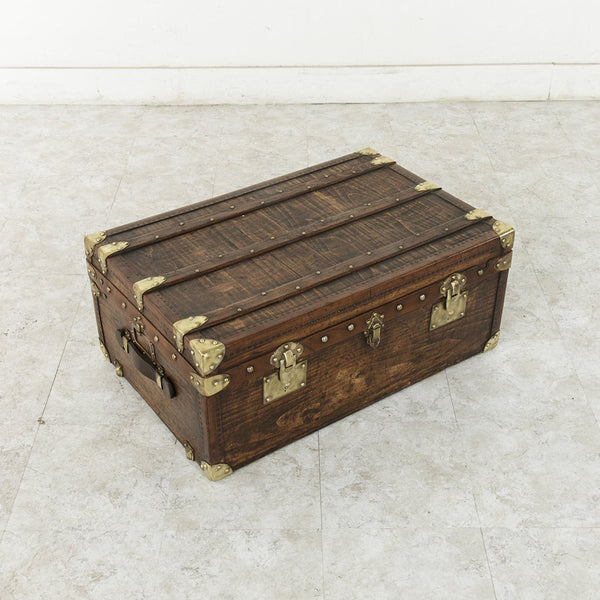 Wooden and Brass Trunk