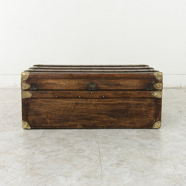 Wooden and Brass Trunk