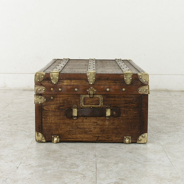 Wooden and Brass Trunk