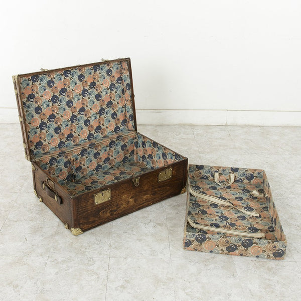 Wooden and Brass Trunk