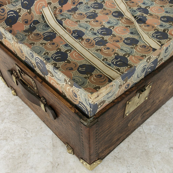 Wooden and Brass Trunk