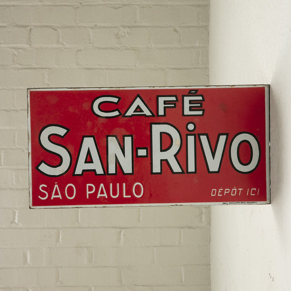 Enameled Cafe Sign