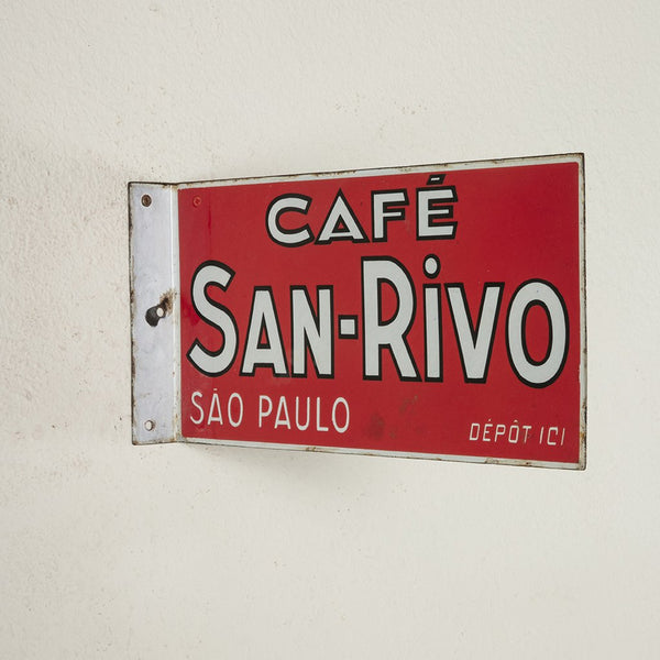 Enameled Cafe Sign