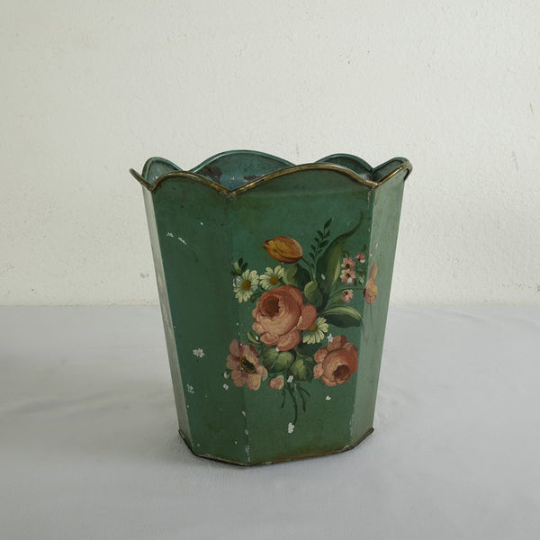 Tole Wastebasket