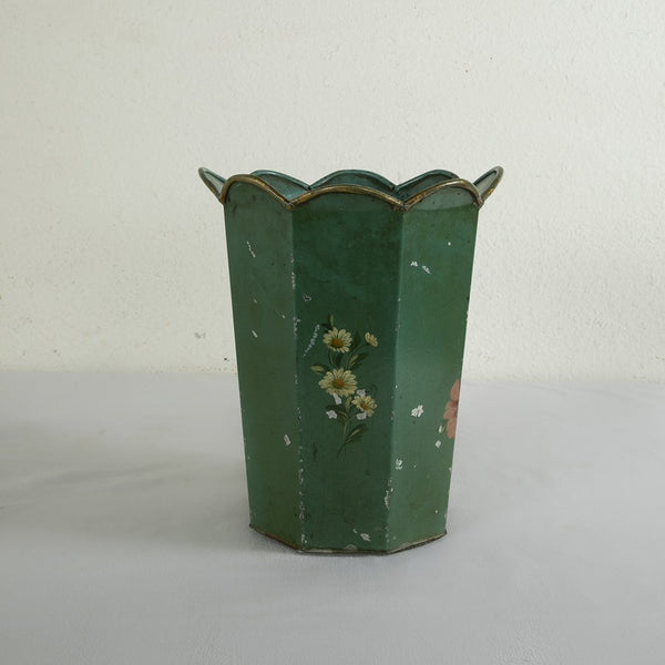 Tole Wastebasket