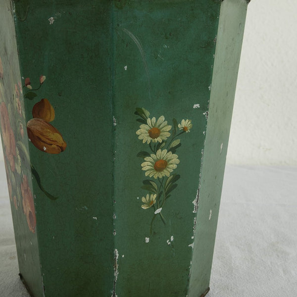 Tole Wastebasket