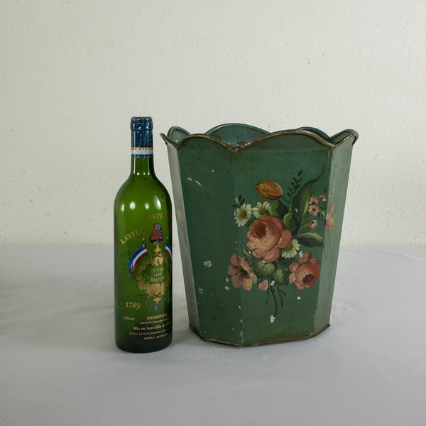 Tole Wastebasket