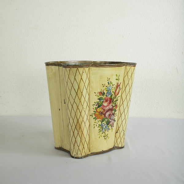 Tole Wastebasket