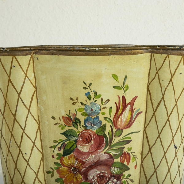 Tole Wastebasket