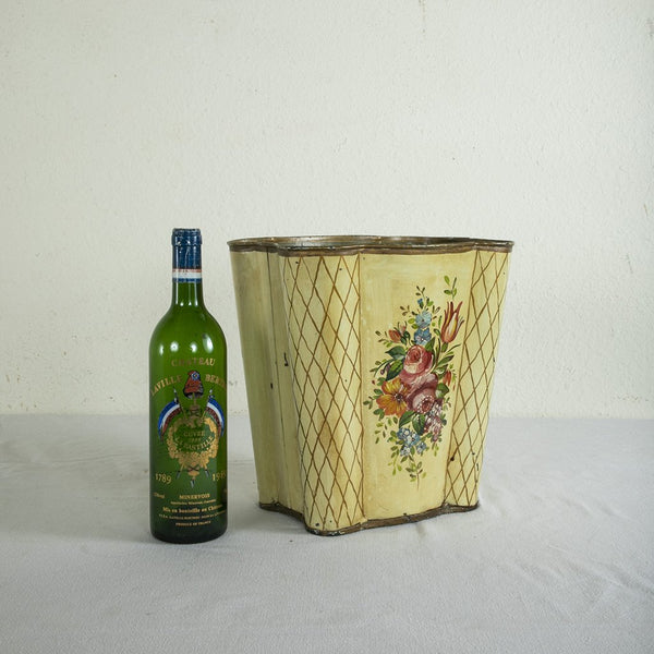 Tole Wastebasket