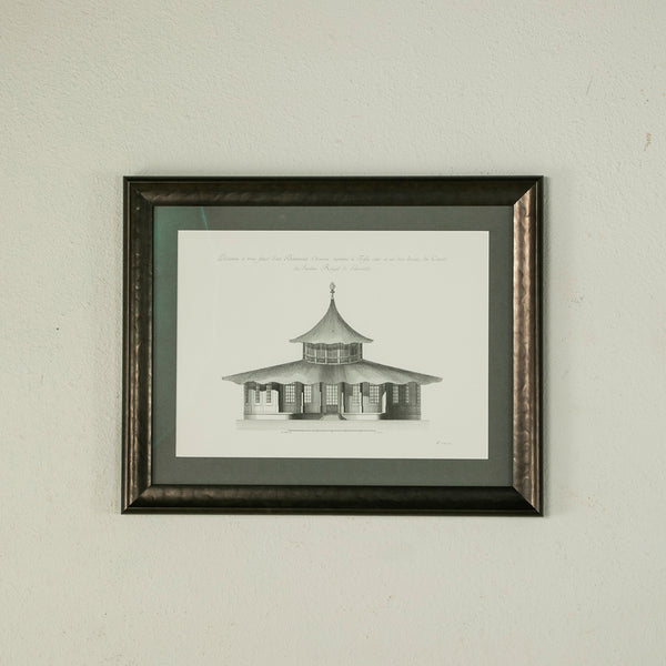 Pair of Framed Chateau Engravings