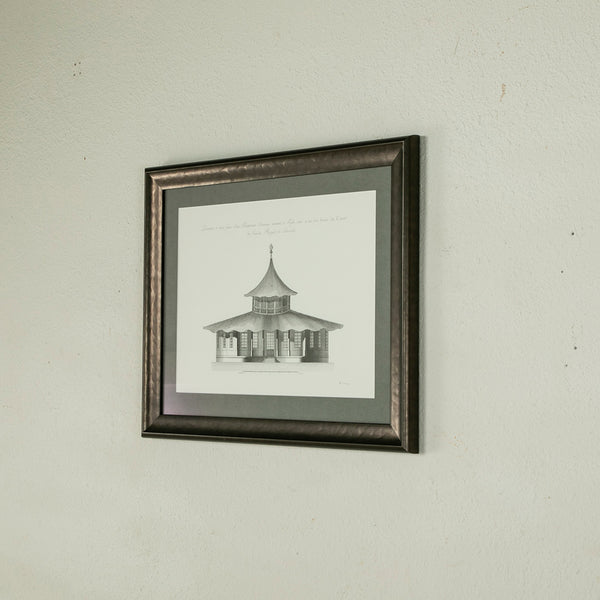 Pair of Framed Chateau Engravings