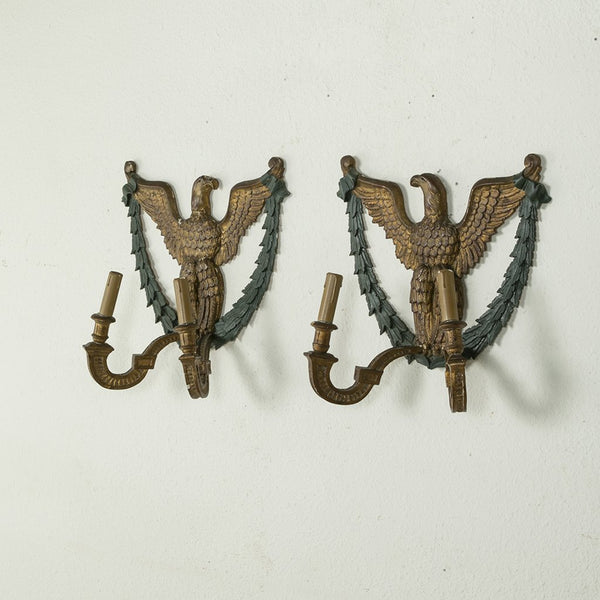 Pair of Gilt Wood Sconces