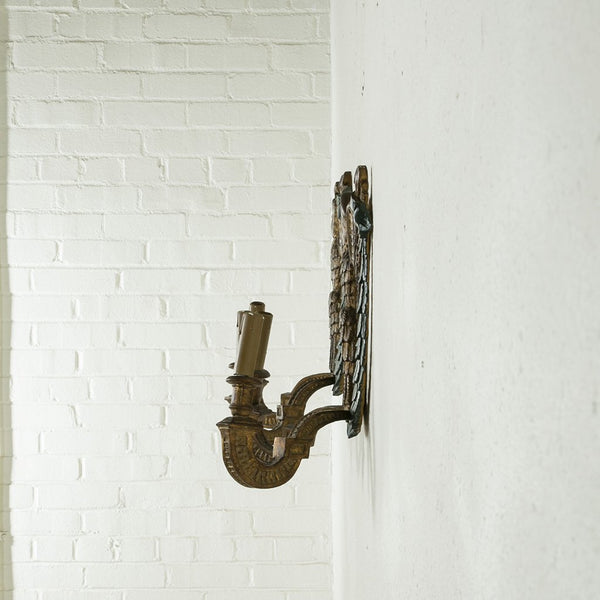 Pair of Gilt Wood Sconces