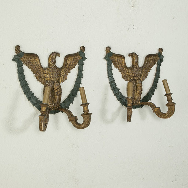 Pair of Gilt Wood Sconces