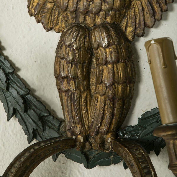 Pair of Gilt Wood Sconces