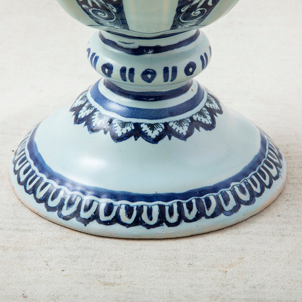 Blue and White Faience Pitcher